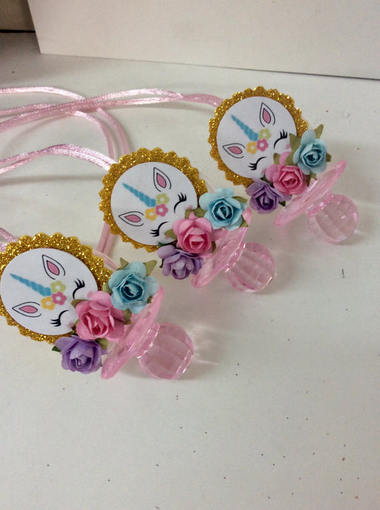 Unicorn Baby Shower Pacifiers