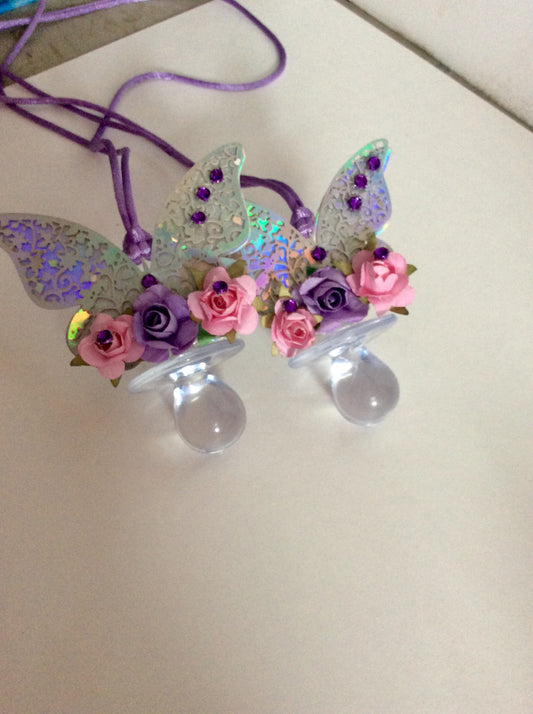Butterfly Baby Shower Pacifiers